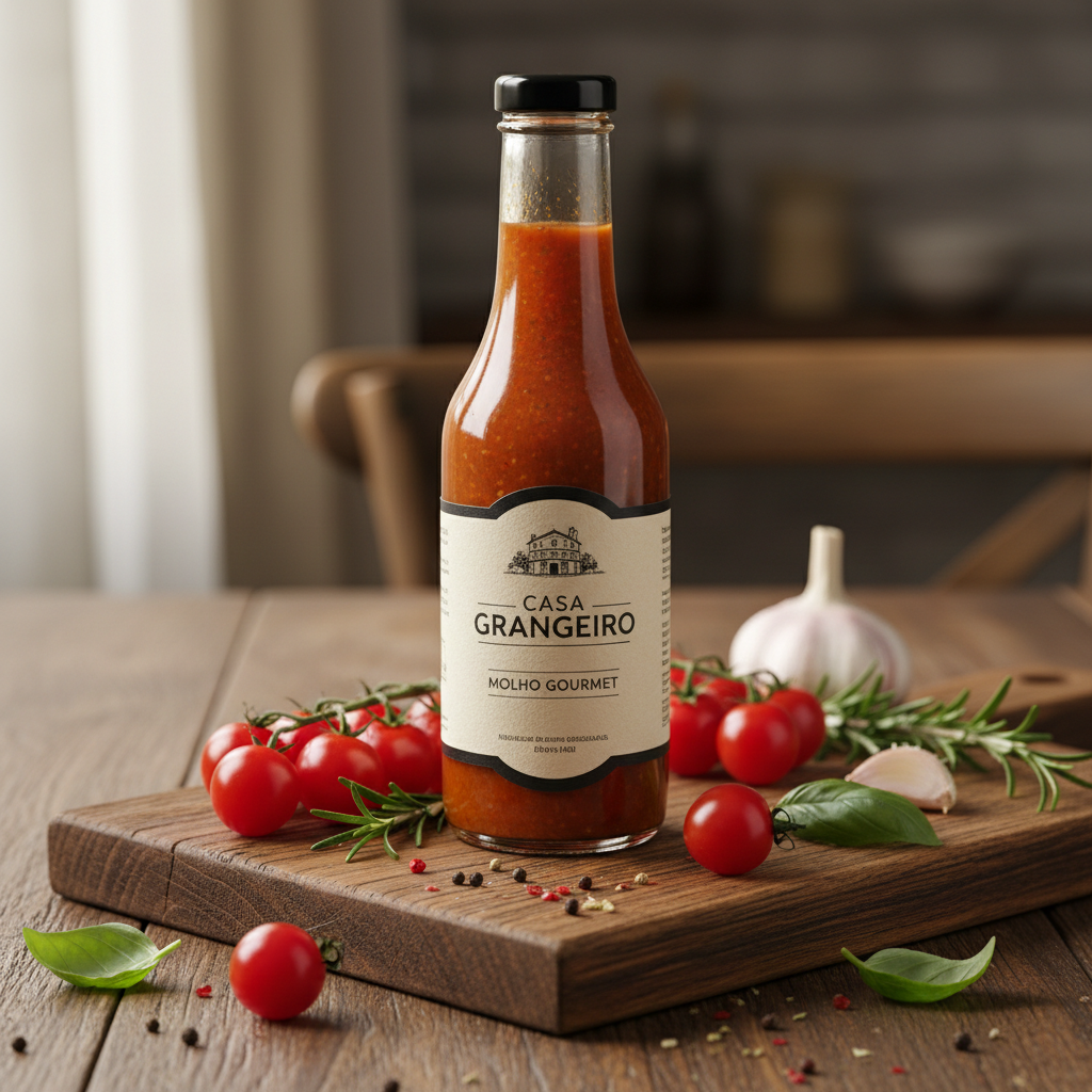 Garrafa de molho gourmet Casa Grangeiro