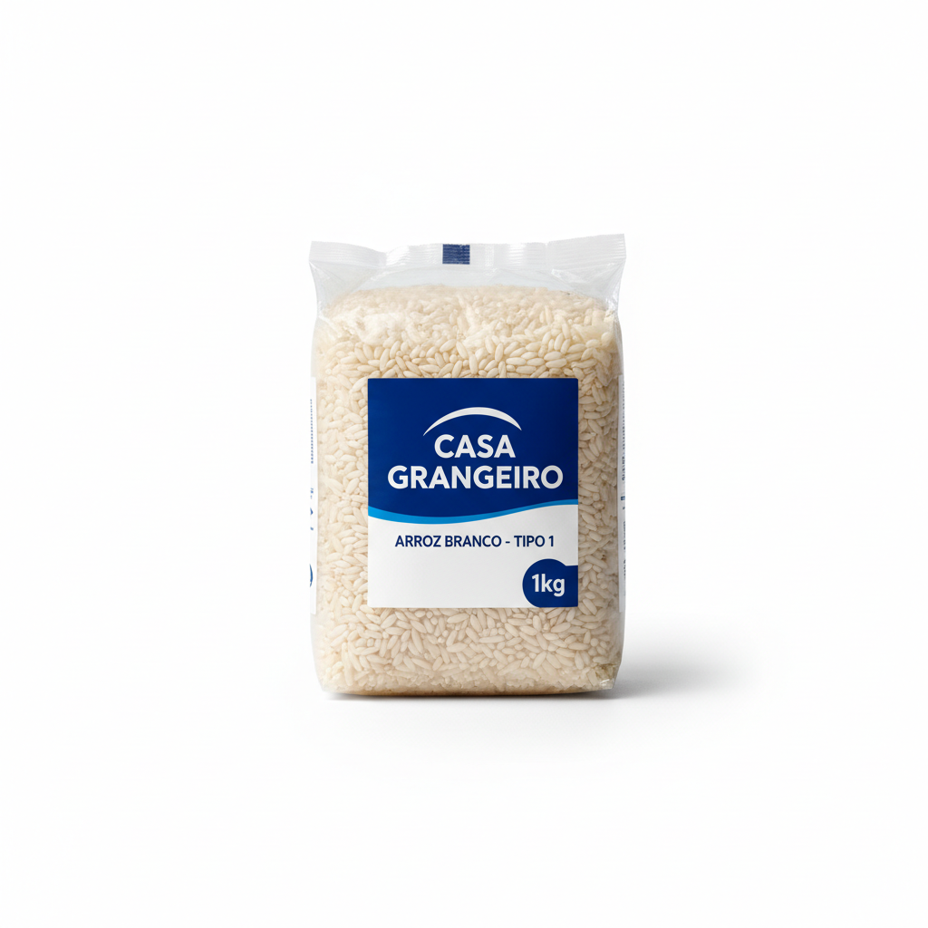 Arroz branco 1kg Casa Grangeiro