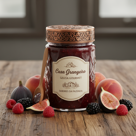 Pote de geleia gourmet Casa Grangeiro