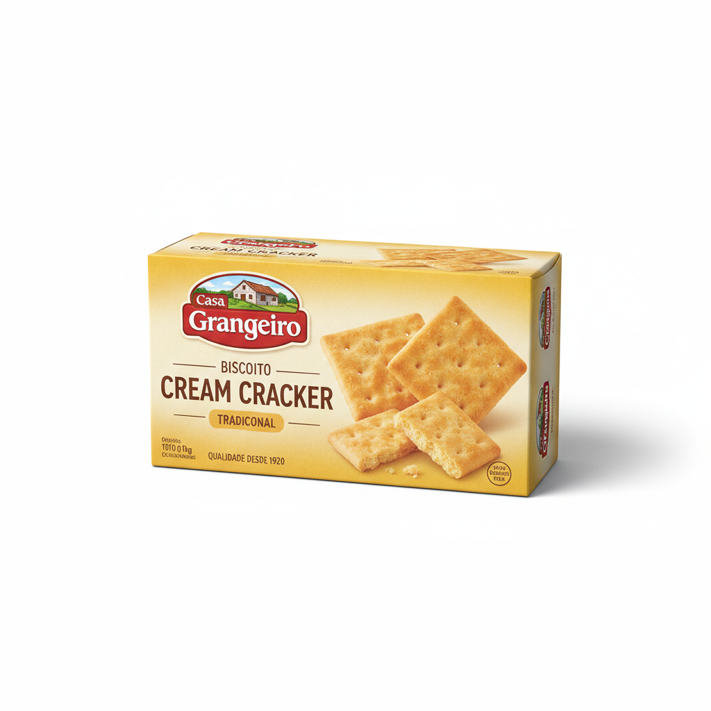 Biscoito cream cracker Casa Grangeiro
