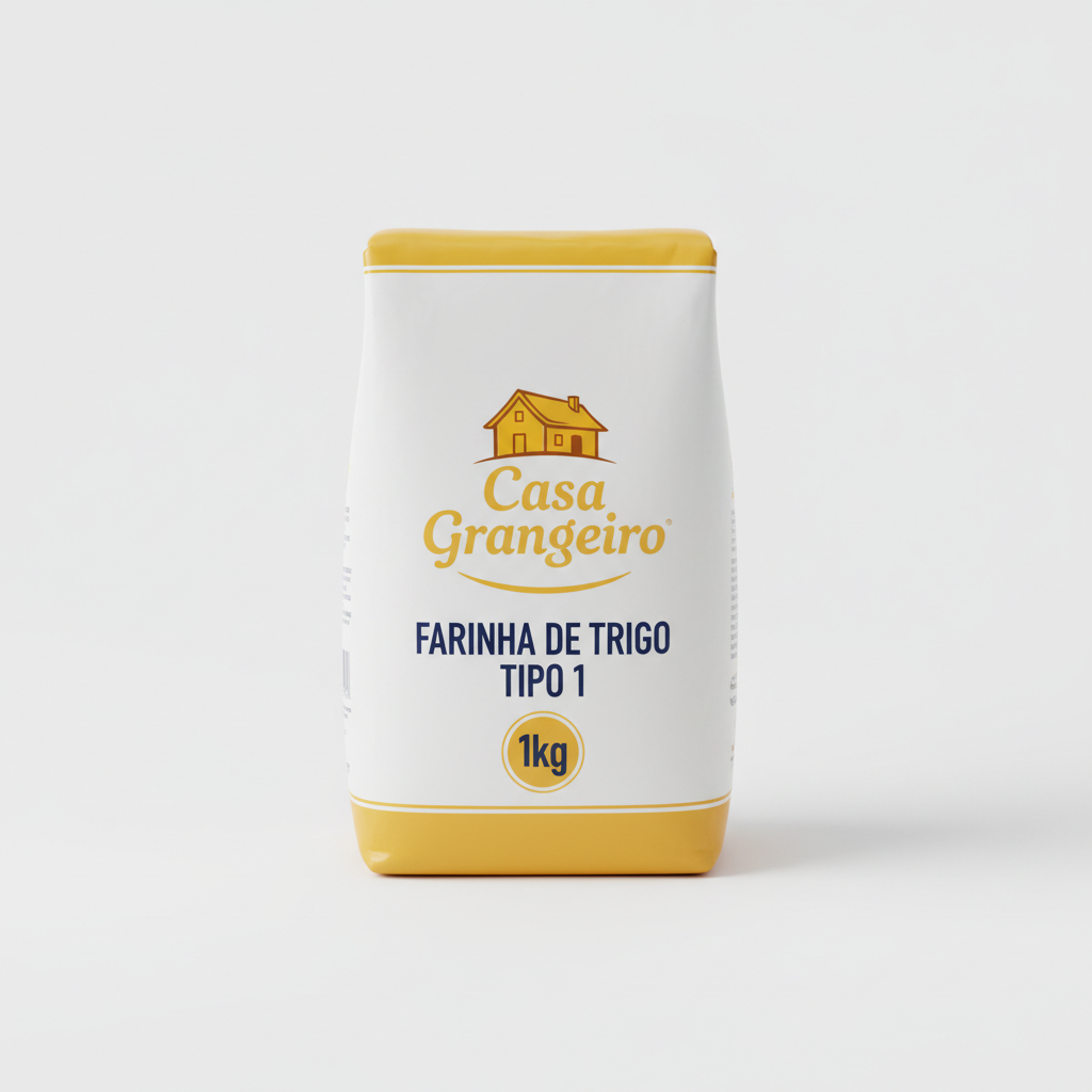 Farinha de trigo 1kg Casa Grangeiro